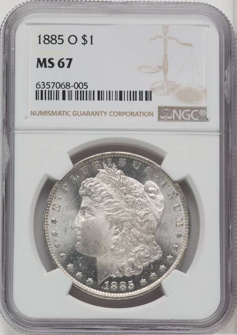 1885-O Morgan Dollar NGC MS67 (765043031)