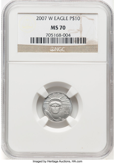 2007-W Platinum 4-Coin Set NGC MS70