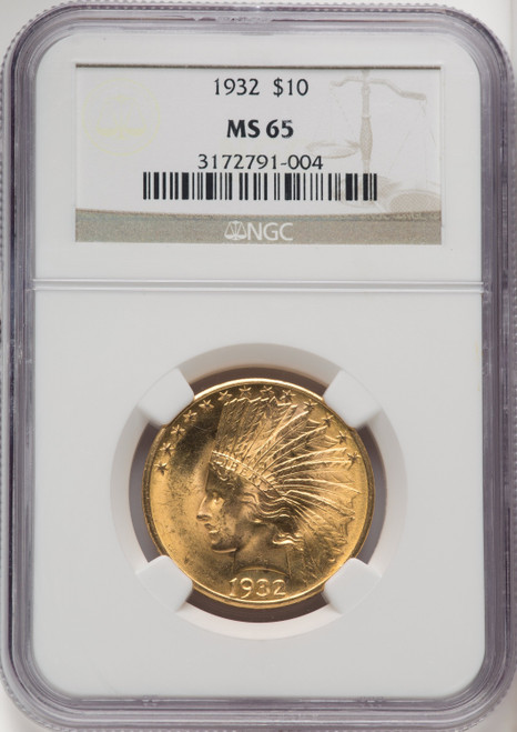 1932 $10 Indian Eagle NGC MS65 (770959004)