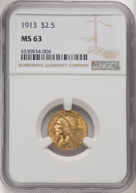 1913 $2.50 Indian Quarter Eagle NGC MS63 (506072002)