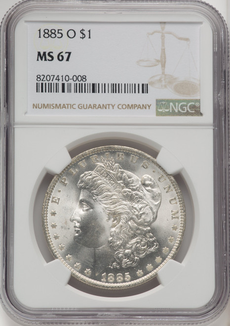 1885-O Morgan Dollar NGC MS67 (771656028)
