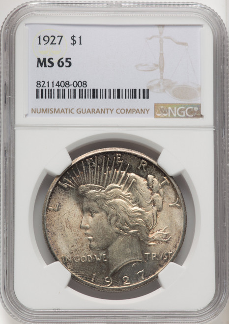1927 Peace Dollar NGC MS65