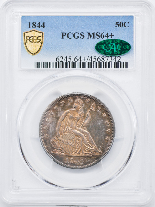 1844 Liberty Seated Half Dollar PCGS MS64+