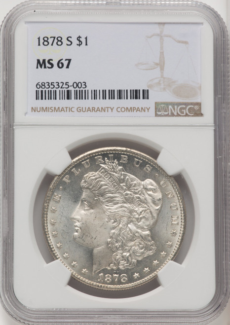 1878-S Morgan Dollar NGC MS67 (769661001)
