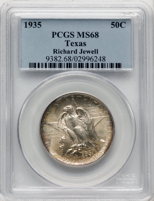 1935 50C Texas Commemorative Silver PCGS MS68 1935 50C Texas Commemorative Silver PCGS MS68