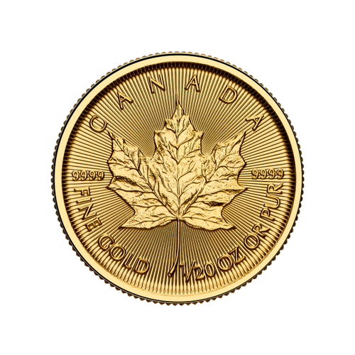 2025 1/20 OZ CANADIAN GOLD MAPLE LEAF