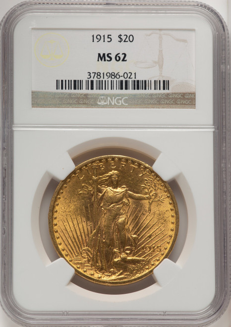 1915 $20 Saint-Gaudens Double Eagle NGC MS62 (505886113) 1915 $20 Saint-Gaudens Double Eagle NGC MS62 (505886113)