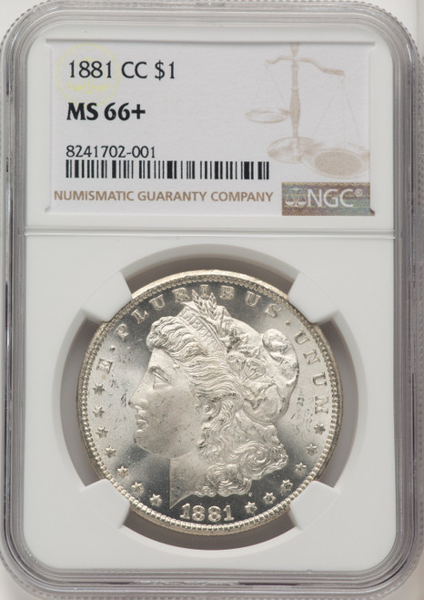 1881-CC Morgan Dollar NGC MS66+