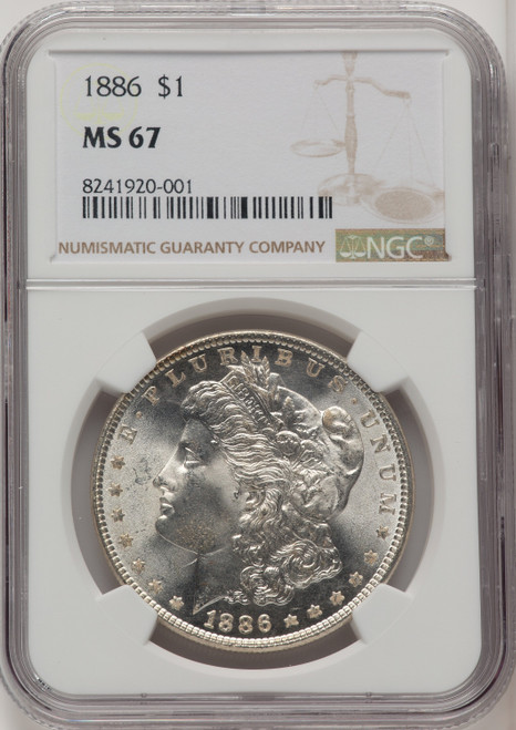 1886 Morgan Dollar NGC MS67 (772268016)