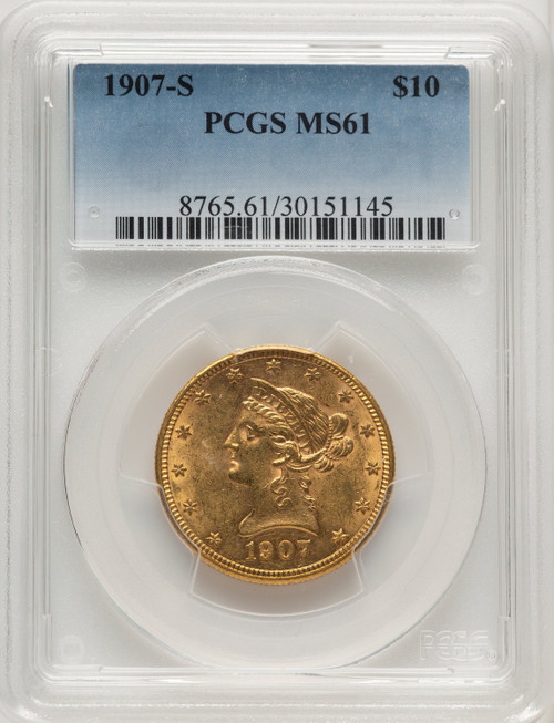 1907-S $10 Liberty Eagle PCGS MS61