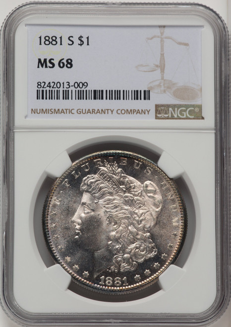 1881-S Morgan Dollar NGC MS68 (772890010)