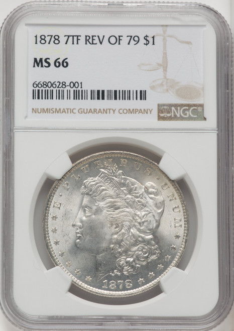 1878 7TF Reverse of 1879 Morgan Dollar NGC MS66 (772543005)