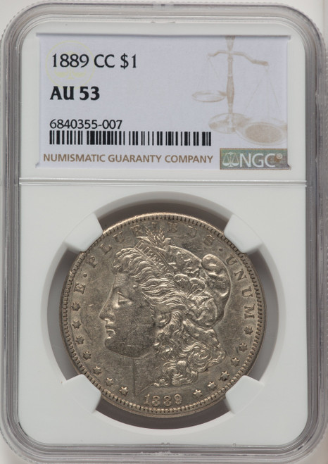 1889-CC Morgan Dollar NGC AU53 1889-CC Morgan Dollar NGC AU53