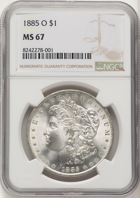 1885-O Morgan Dollar NGC MS67 (520369055)