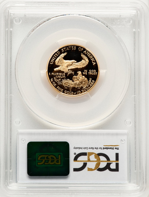 2003-W $10 Quarter-Ounce Gold Eagle Blue Gradient PCGS PR70