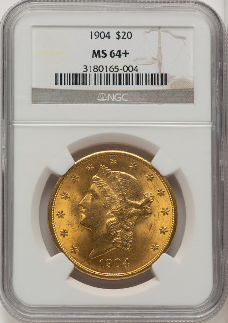1904 $20 Liberty Liberty Double Eagle NGC MS64+