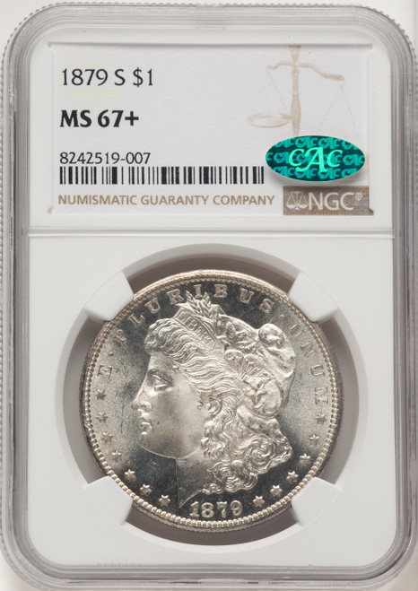 1879-S CAC Morgan Dollar NGC MS67+