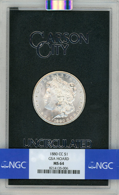 1880-CC GSA Hoard Morgan Dollar NGC MS64 1880-CC GSA Hoard Morgan Dollar NGC MS64