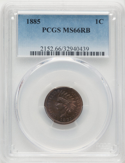 1885 1C RB Indian Cent PCGS MS66