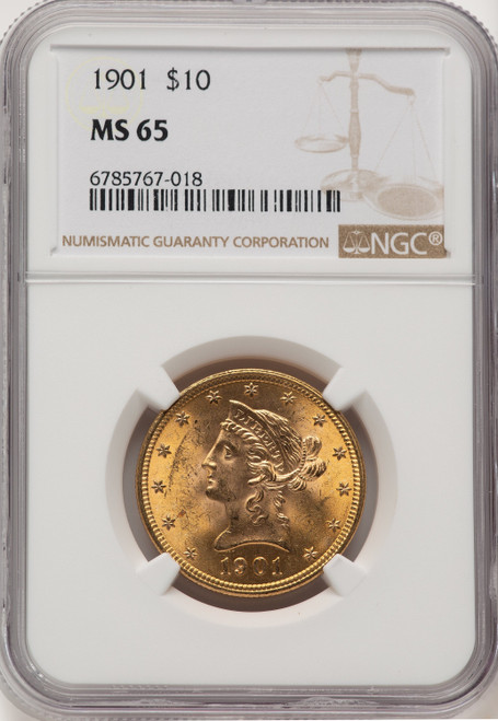 1901 $10 Liberty Eagle NGC MS65 (776139025)