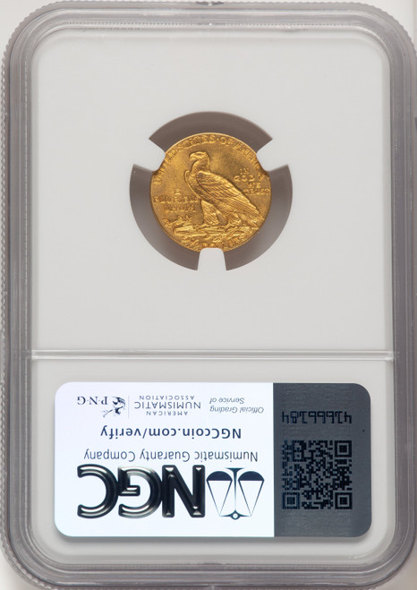 1909 $2.50 Indian Quarter Eagle NGC MS65 (774742037)