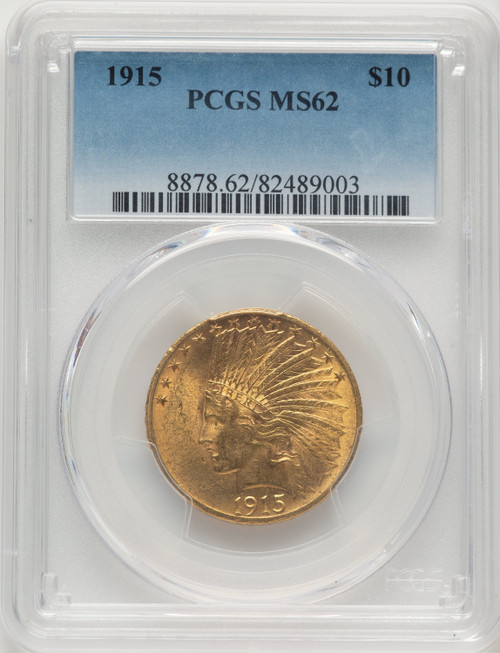 1915 $10 Indian Eagle PCGS MS62 (777525130)
