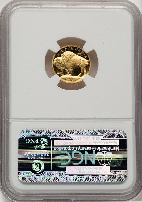 2008-W $5 Tenth-Ounce Gold Buffalo .9999 Fine Gold Brown Label NGC