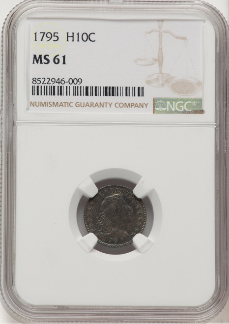 1795 H10C Early Half Dime NGC MS61