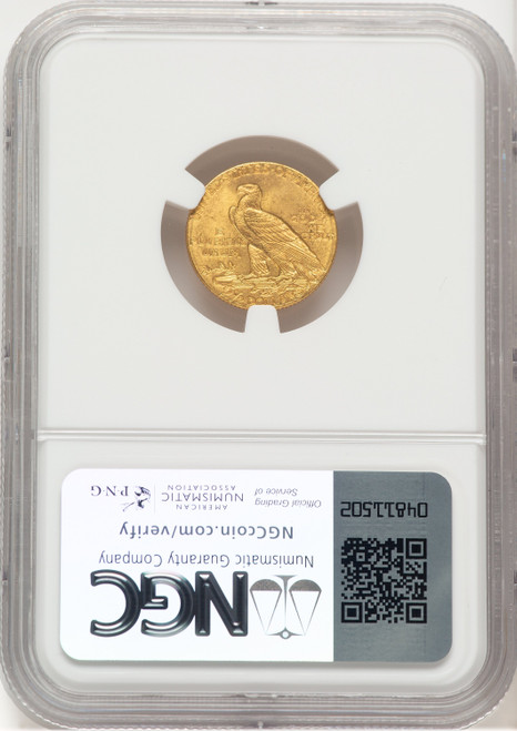 1909 $2.50 Indian Quarter Eagle NGC MS65 (777428008)