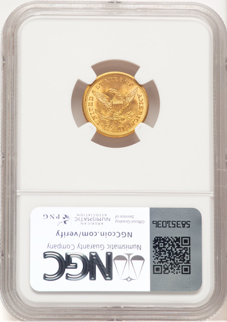 1907 $2.50 Liberty Quarter Eagle NGC MS67 (777539005)