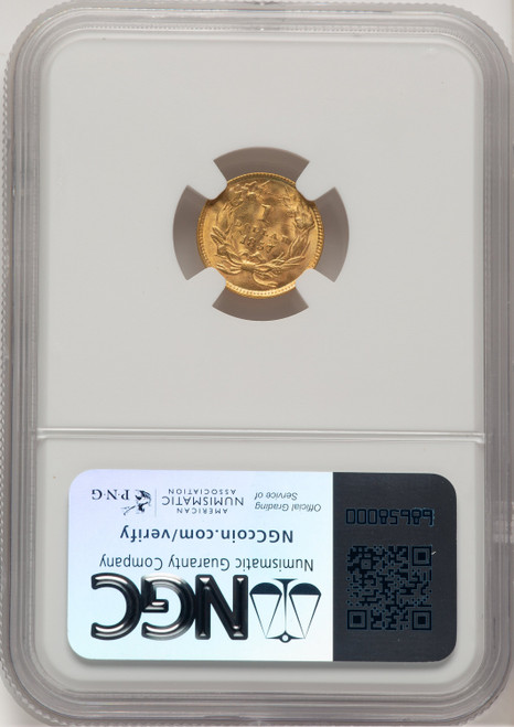 1857 G$1 Gold Dollar NGC MS64