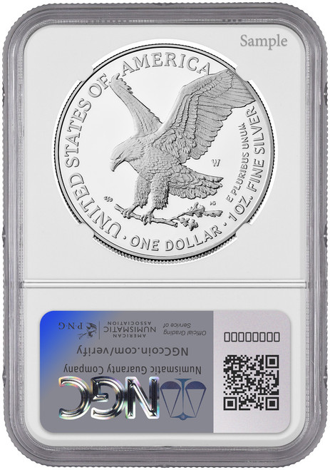 2025-W Silver American Eagle Laser Engraved AR NGC PF70 Harrigal