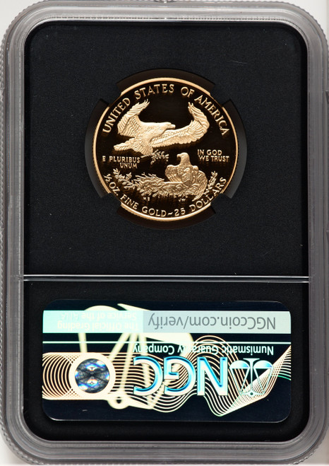 1995-W Proof Gold Eagle 1/2 oz Anna Cabral Prestige Treasurer Series NGC MS70