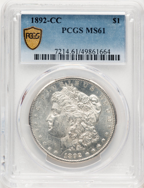 1892-CC Morgan Dollar PCGS MS61