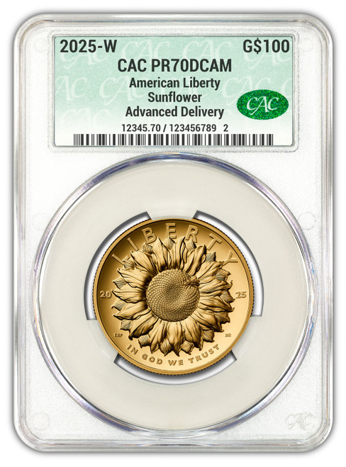 2025-W American Liberty Series Gold High Relief AD CAC PF70