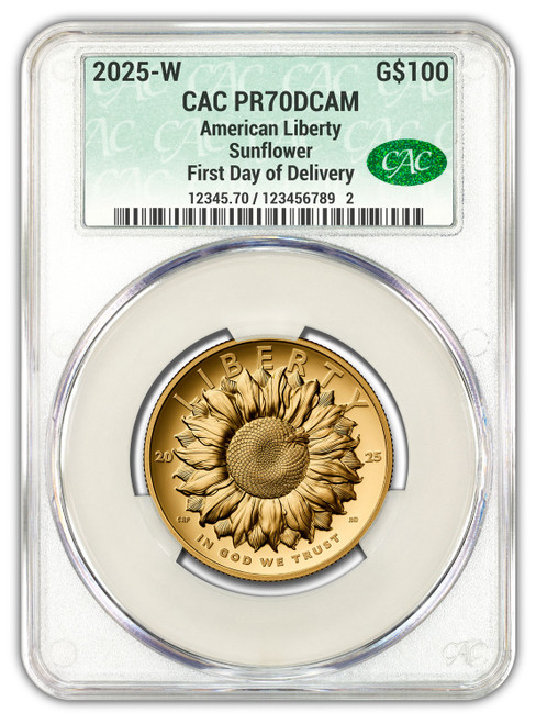 2025-W American Liberty Series Gold High Relief FDD CAC PF70