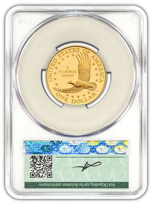 2025-W Sacagawea 25th Anniversary Gold Dollar 24K FDD CACG PR70 Founders