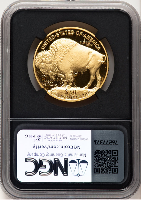 2007-W Proof Gold Buffalo 1 oz Anna Cabral NGC MS70