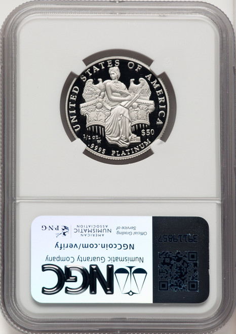 2006-W Proof Platinum Eagle 1/2 oz Brown Label NGC PF70