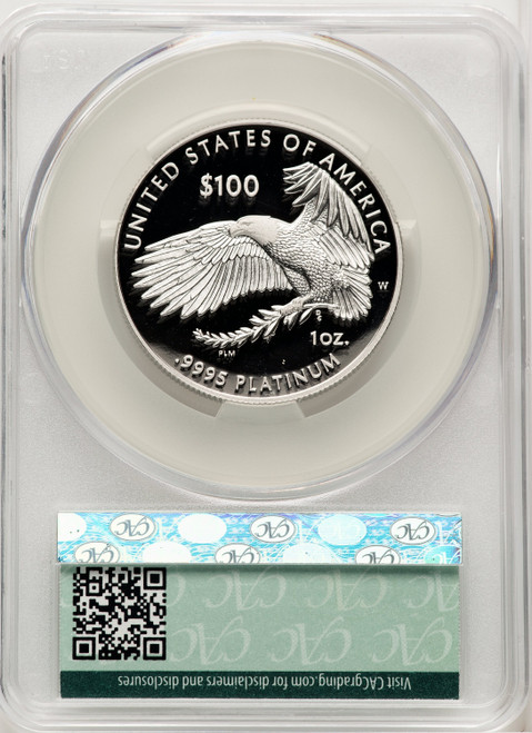 2023-W Proof Platinum Eagle 1 oz First Day Of Delivery CACG PR70