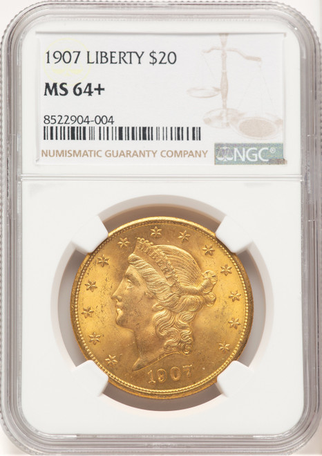 1907 $20 Liberty Liberty Double Eagle NGC MS64+