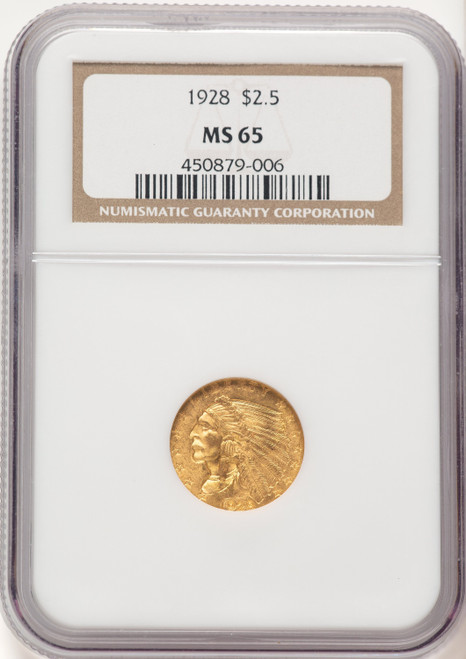 1928 $2.50 Indian Quarter Eagle NGC MS65 (506662014)