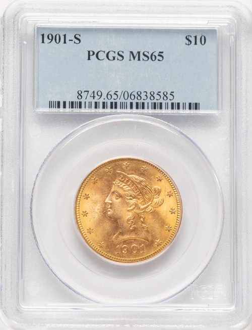 1901-S $10 Liberty Eagle PCGS MS65 (780925024)
