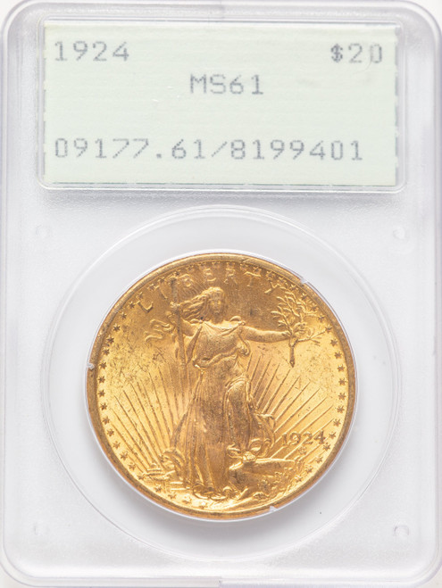 1924 $20 Saint Saint-Gaudens Double Eagle PCGS MS61