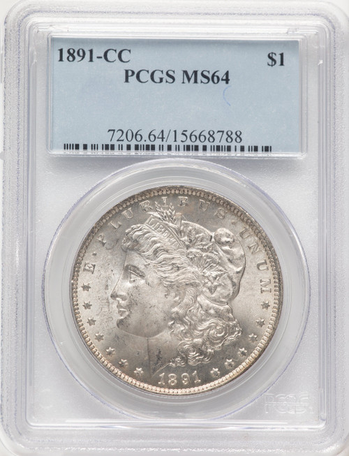 1891-CC Morgan Dollar PCGS MS64 (781731083)