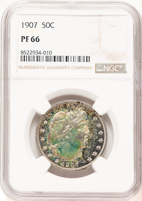 1907 50C Proof Barber Half Dollar NGC PR66