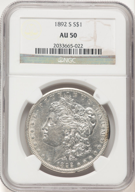1892-S Morgan Dollar NGC AU50 (769210011)