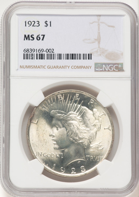 1923 Peace Dollar NGC MS67 (769223027)