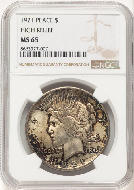1921 Peace Dollar NGC MS65 (775875033)