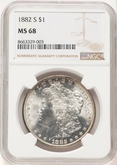 1882-S Morgan Dollar NGC MS68 (780419013)